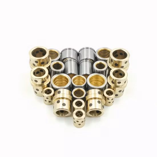 Customize Various Materials Bush Step Bearing Bush Alloy Car Medical Excavator Machinery Inlaid Graphite Brass Bushing